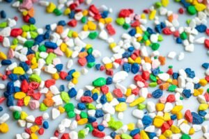 Synthetic rubber granules used in SBR compound production